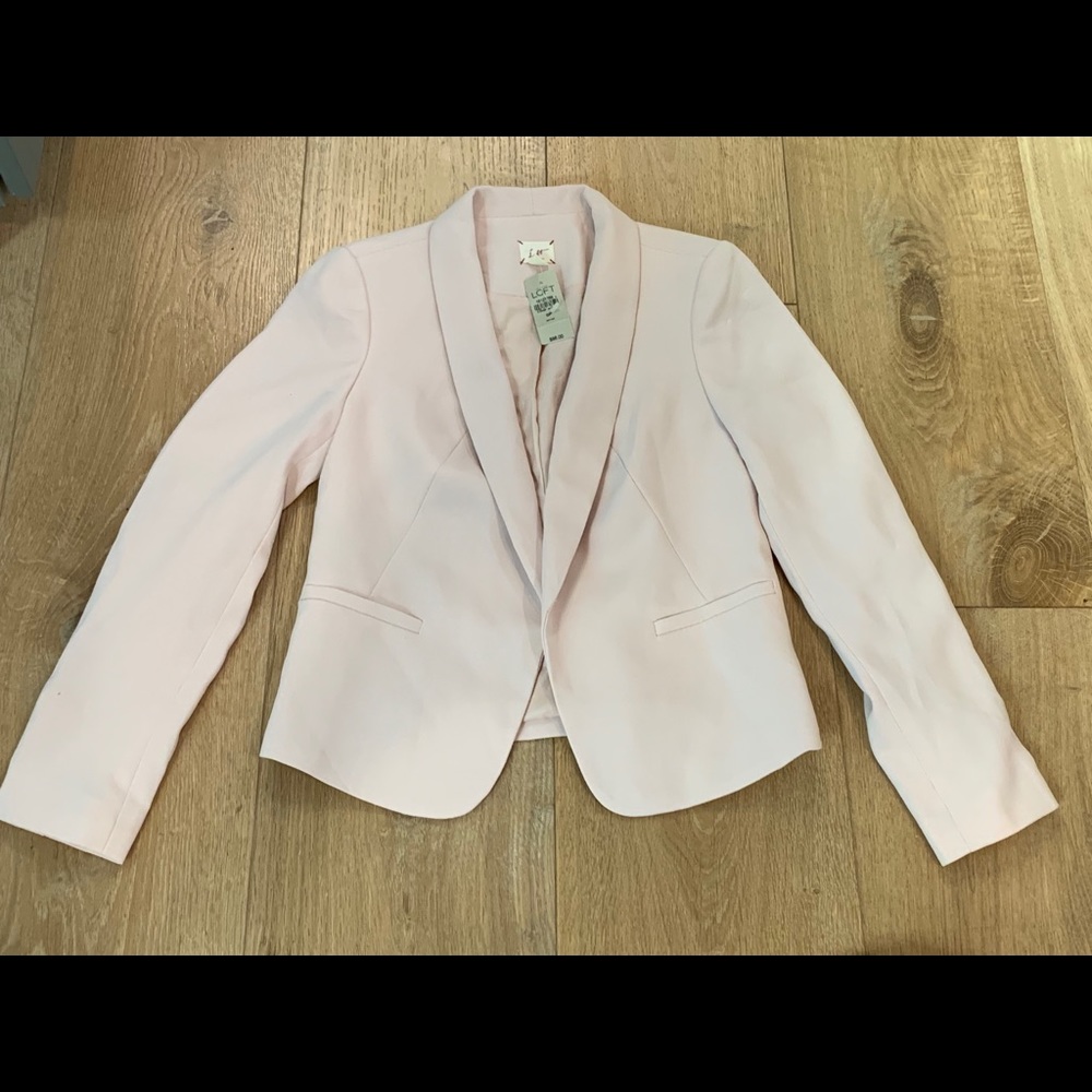 Light pink blazer. New with tags!